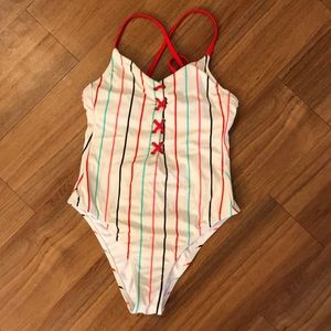 Baseball player full piece bathing suit